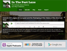 Tablet Screenshot of inthepastlane.com